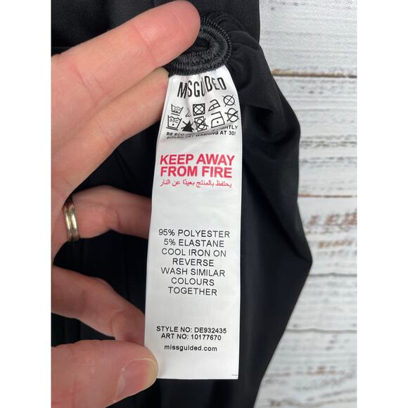 Missguided Slinky Ruched Bust Cami Mini Dress Black NEW US 6 Formal Dance - Picture 8 of 8